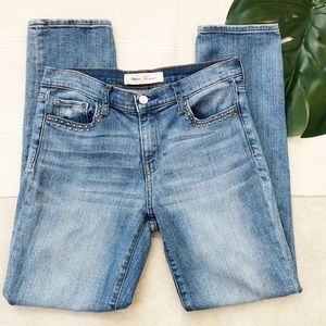 Gap Jeans Real Straight Sz 27R Studded Detail